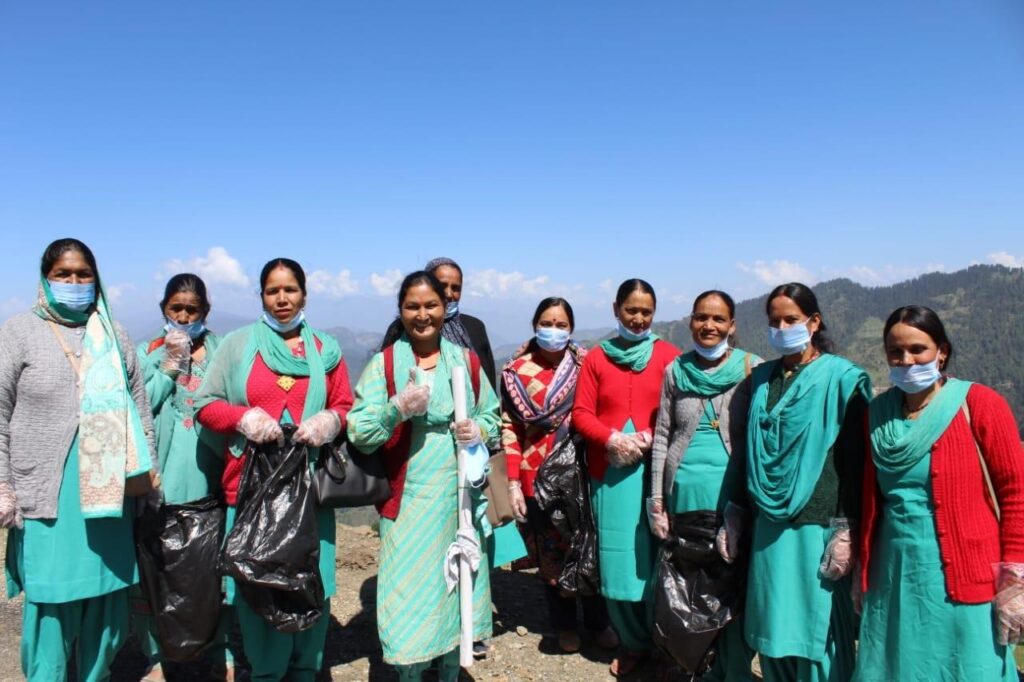 Women Beneficiaries during Swachh Bharat Initiative- Ashray Foundation